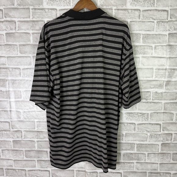 Lone Cypress x Desert Mountain Black & Gray Performance Golf Polo Men XL Stretch - Picture 4 of 7